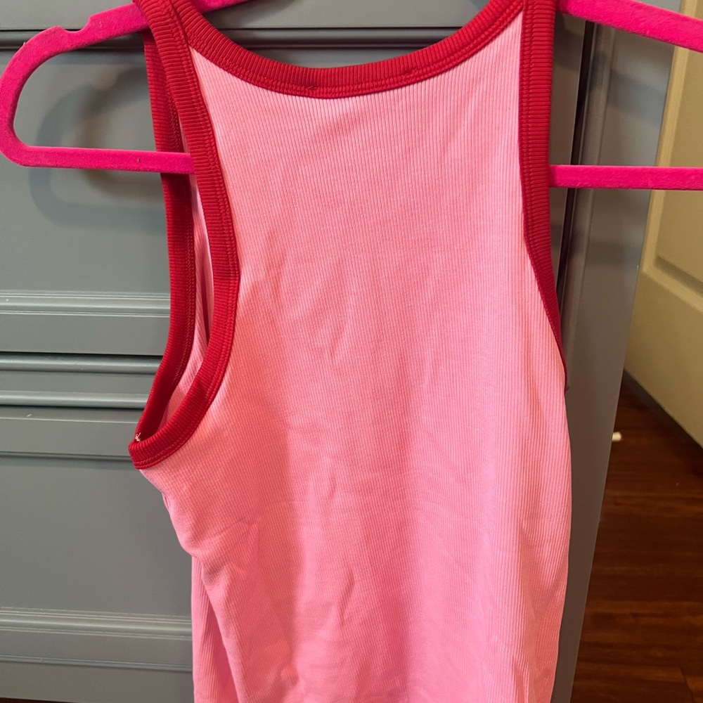 Mango Pink Ribbed Top - Picture 3 of 3